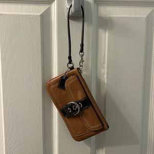 Adorable leather Coach wristlet!
